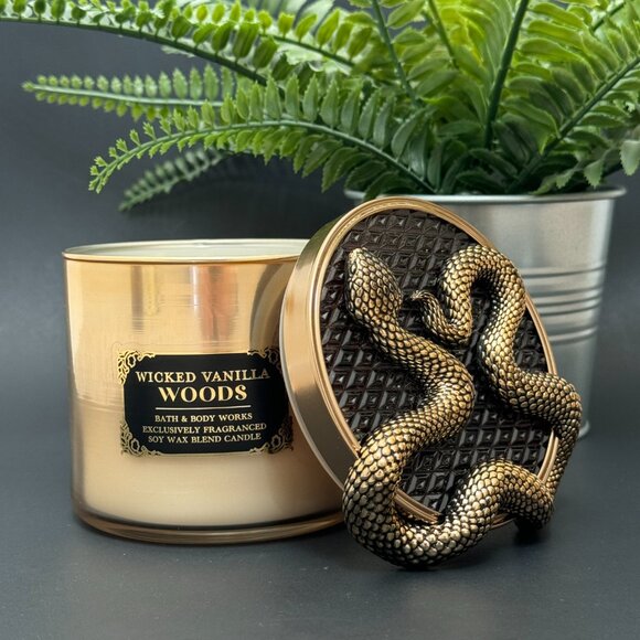 Bath & Body Works Other - BBW Wicked Vanilla Woods Bath & Body Works 3 Wick Candle